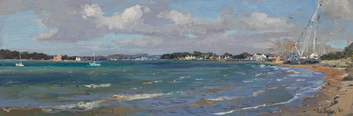 To Brownsea Island and Sandbanks from Shell Bay, Studland, 2019