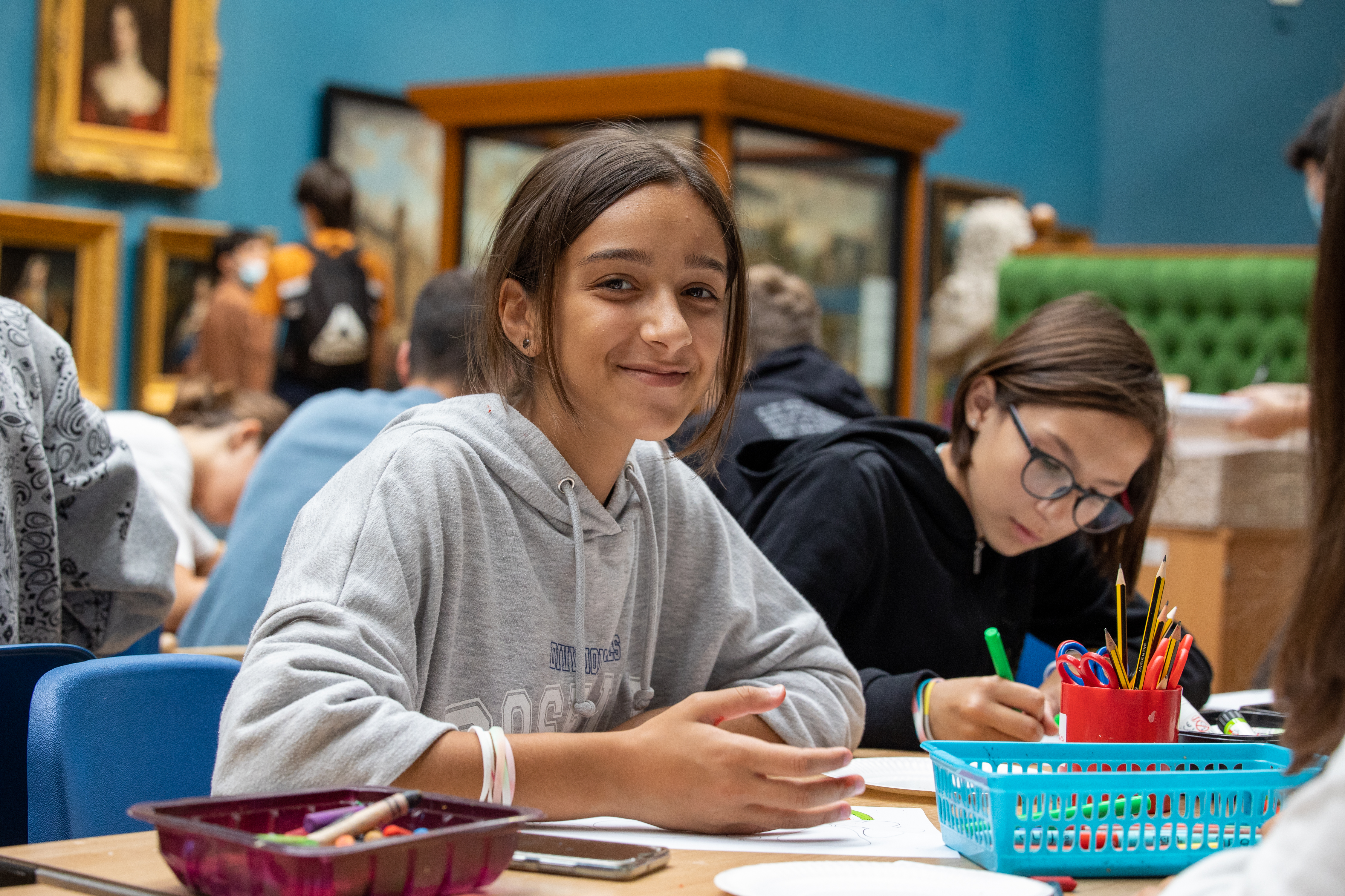 Image: Children taking part in a craft activity