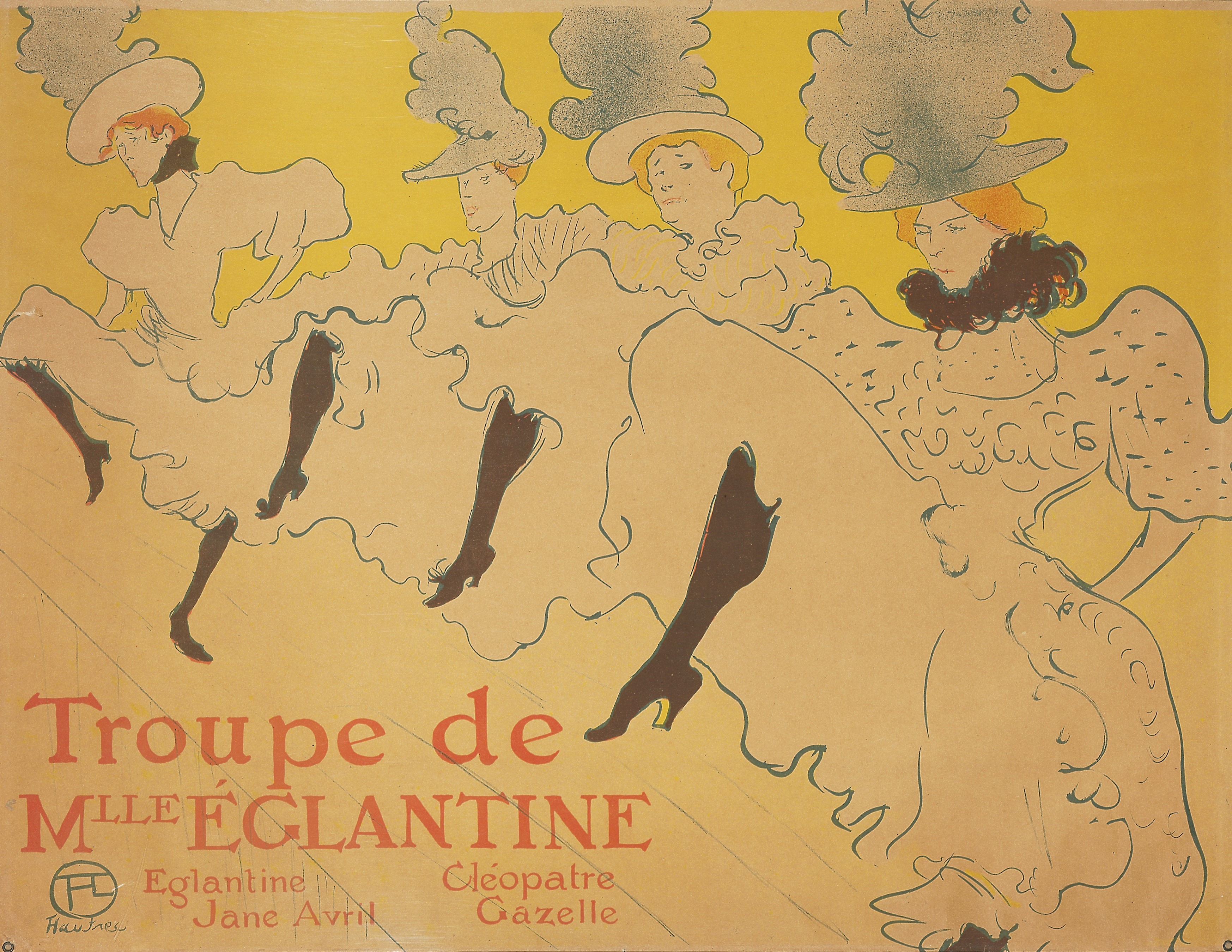 Image: La Troupe de Mlle Eglantine. Photo © Musée d'Ixelles-Bruxelles / Courtesy of Institut für Kulturaustausch, Tübingen