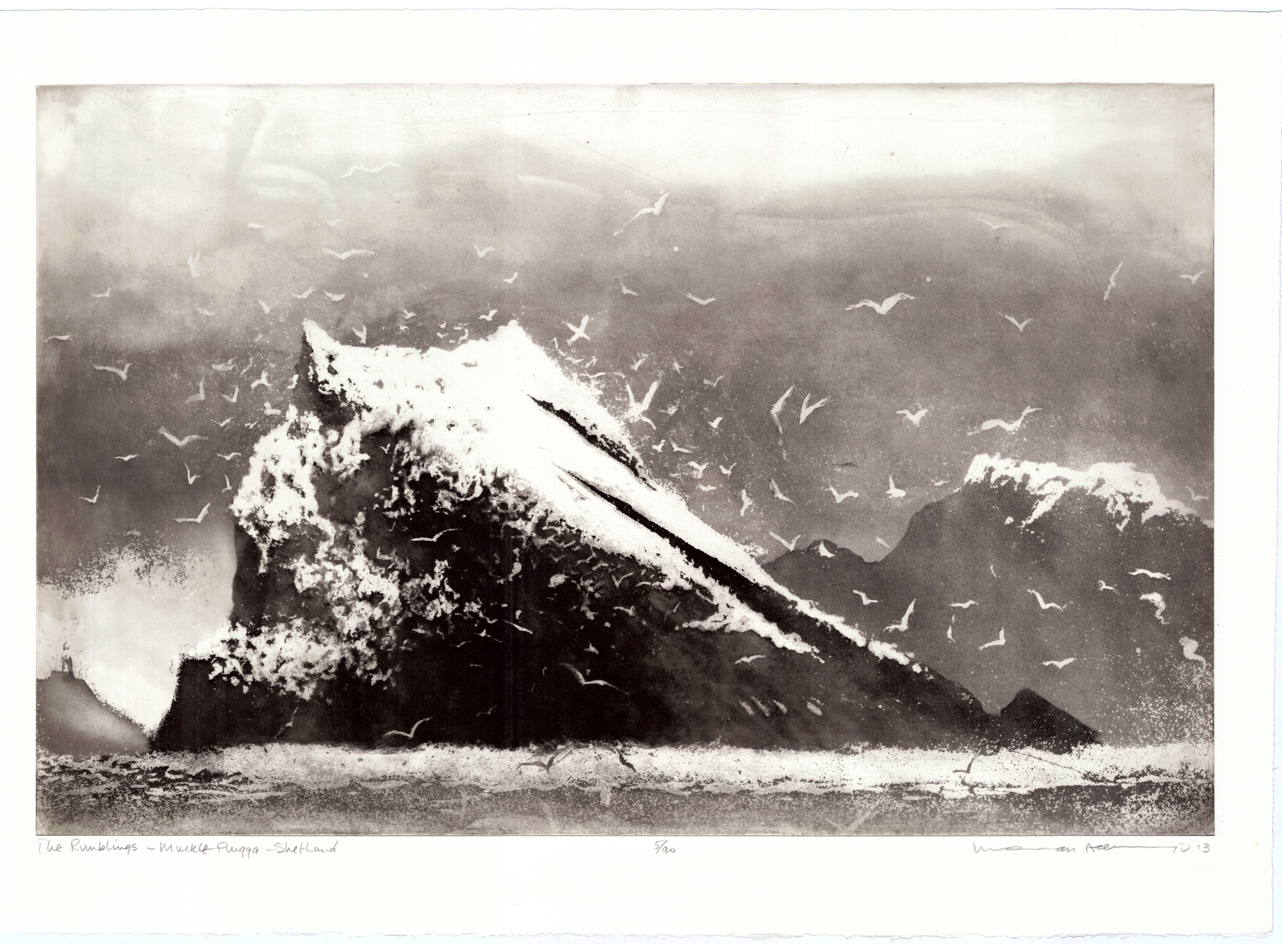 Norman Ackroyd, The Rumblings Muckle Flugga Shetland