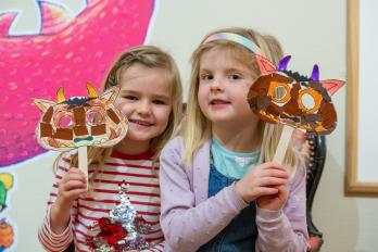 Image: Children taking part in a craft activity