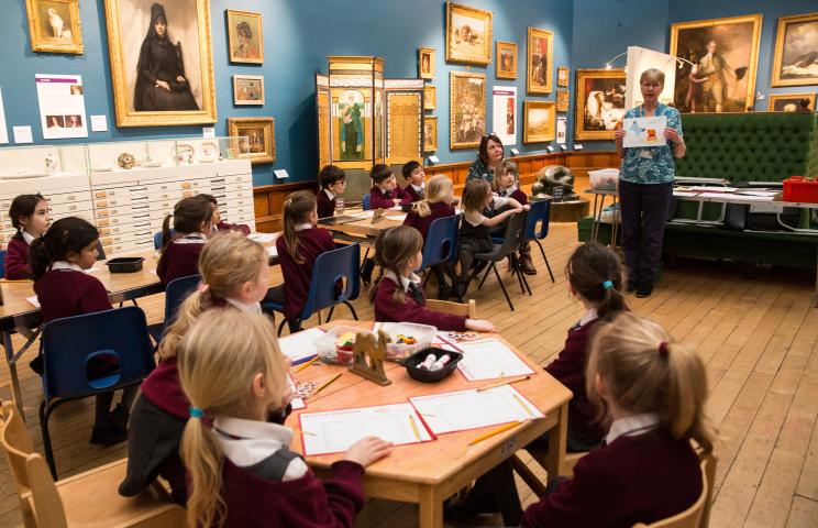 Image: A school enjoying a teaching session