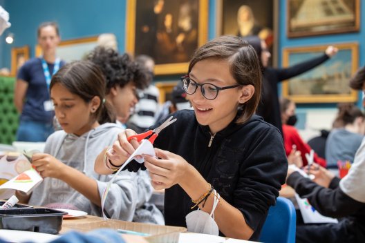 Children taking part in a craft activity