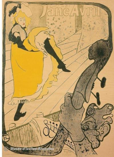 3. Jane Avril at the Jardin de Paris 1893, Henri de TOULOUSE-LAUTREC