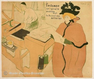 11. Cover of L'Estampe originale, 1893, Henri de Toulouse-Lautrec
