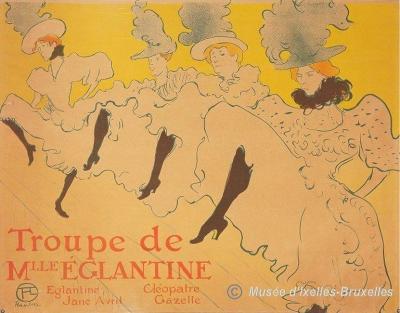 5. The troupe of Mademoiselle Eglantine1896 Henri de TOULOUSE-LAUTREC 