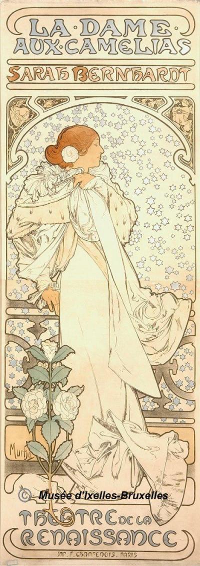 9. The Lady with the Camellias, 1896, Alphonse Mucha